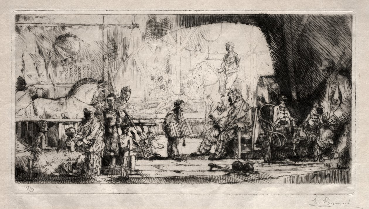 A Pinder Cirkusz alkotó: Auguste Brouet