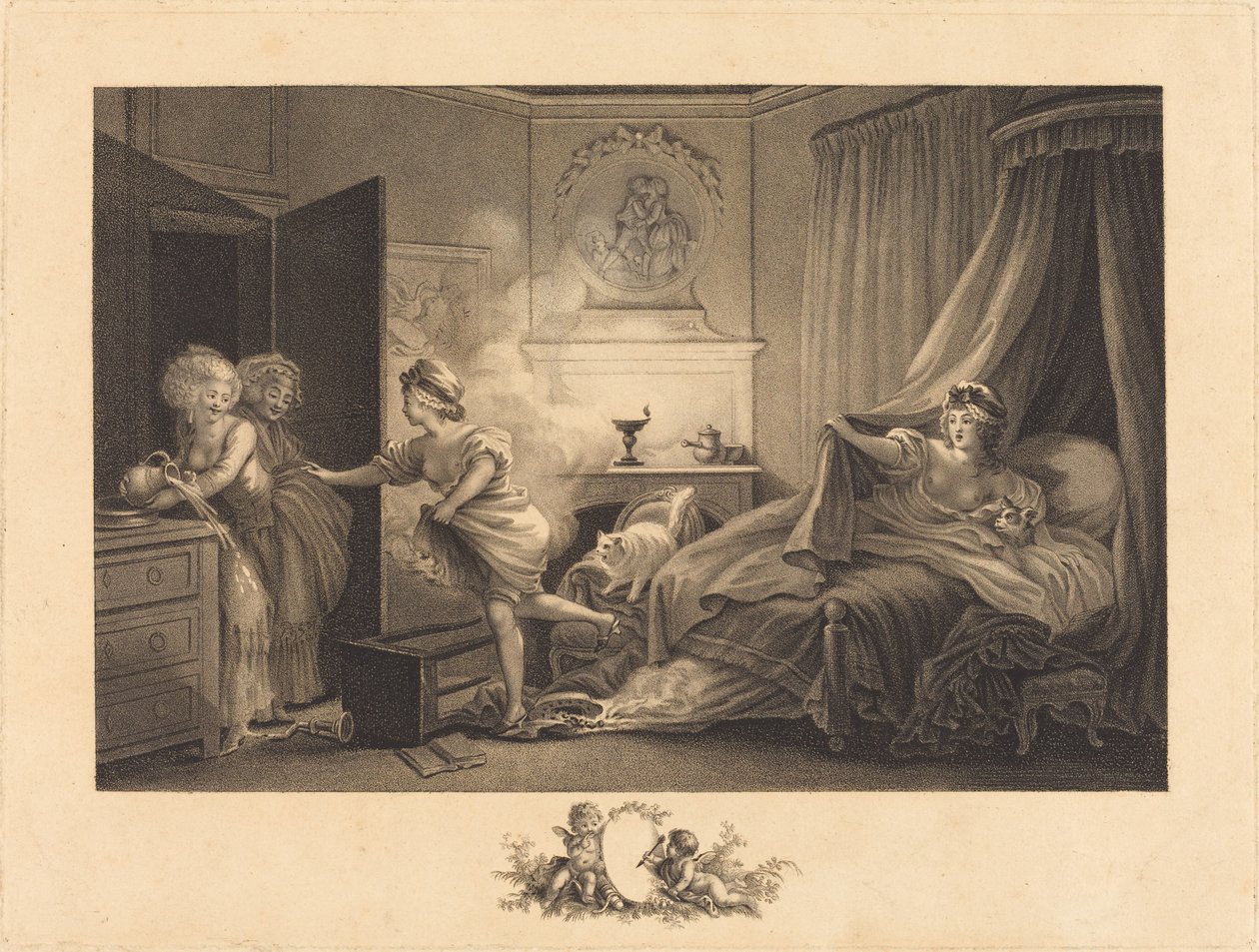 Ég az ingem alkotó: Auguste Claude Simon Legrand after Jean Honoré Fragonard