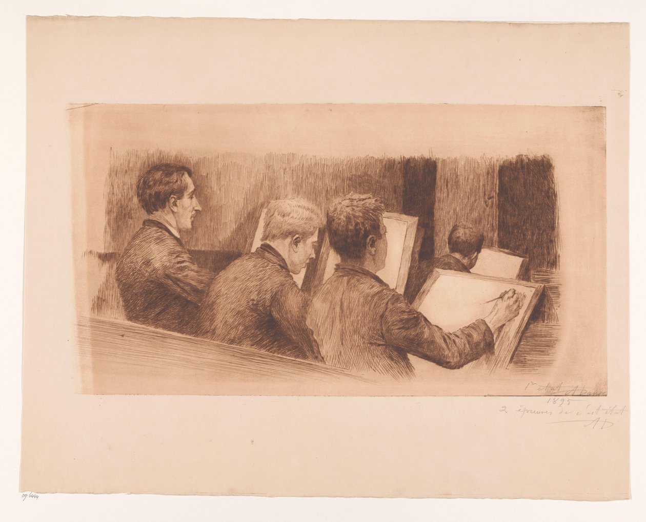 Rajziskola lecke alkotó: Auguste Danse (signed by artist)