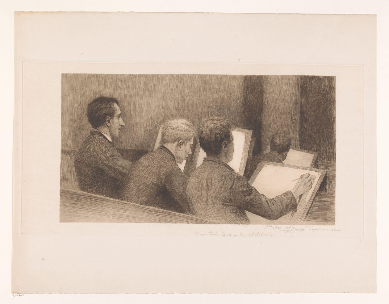 Rajziskola lecke alkotó: Auguste Danse (signed by artist)