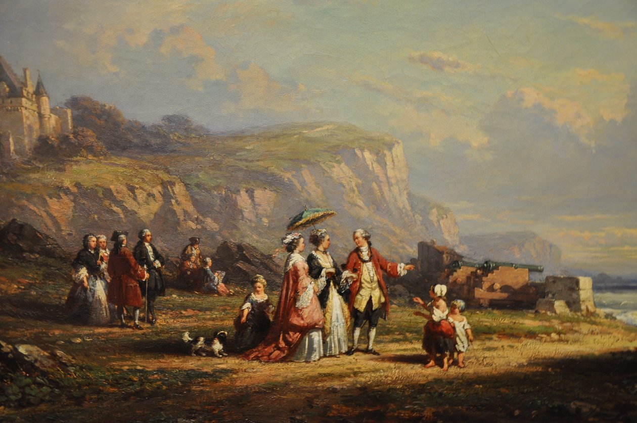 Promenade sur la grève, részlet alkotó: Auguste Delacroix