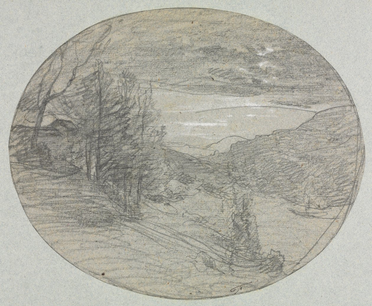 Táj, 1800-as évek. alkotó: Auguste Francois Ravier