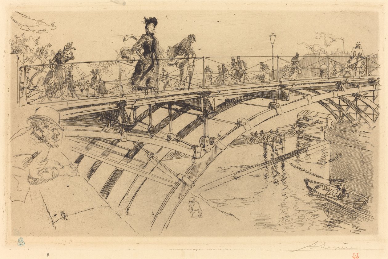 Művészetek hídja (Le pont des Arts) alkotó: Auguste Lepere