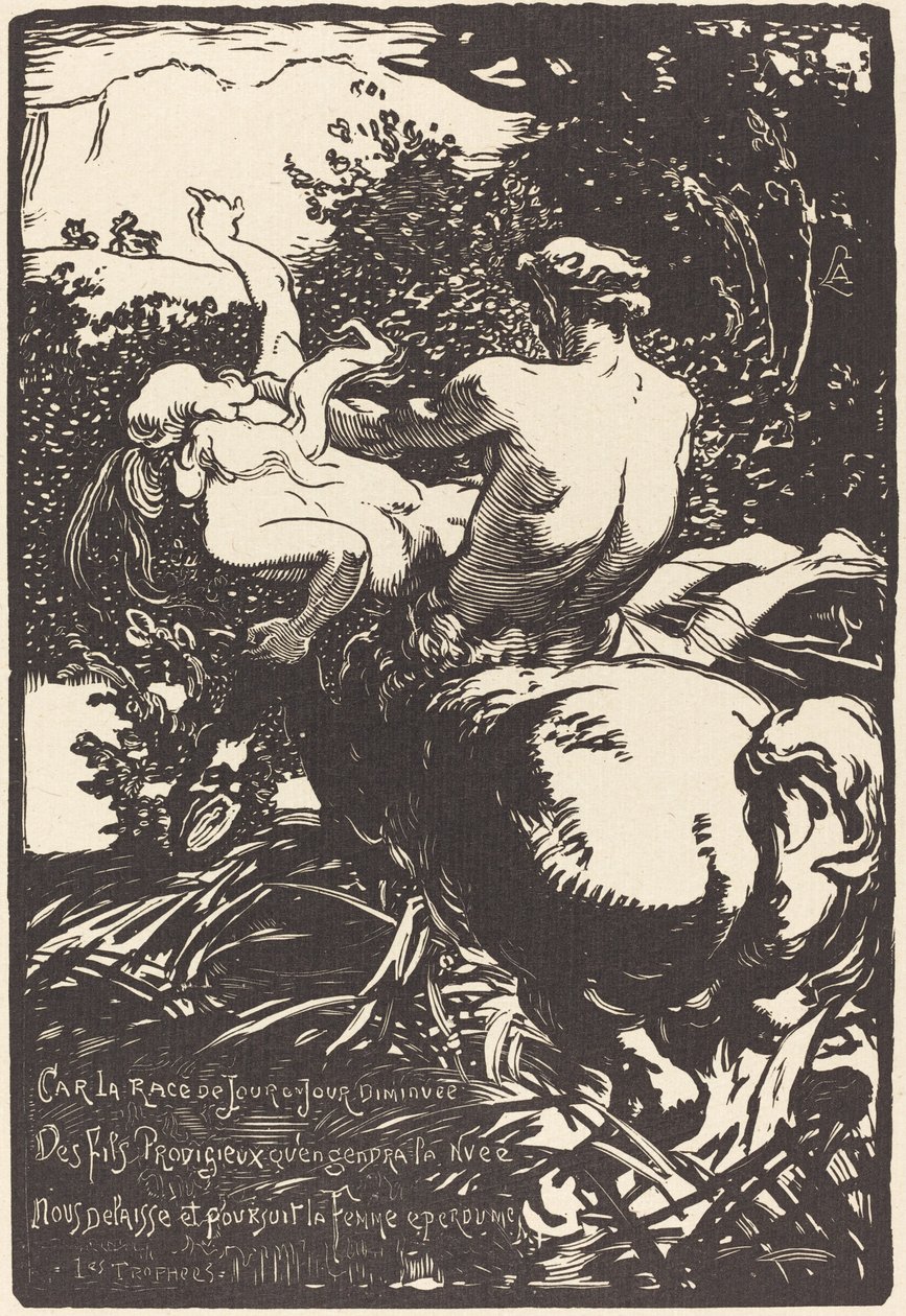 Kentaur (A kentaur) alkotó: Auguste Lepere