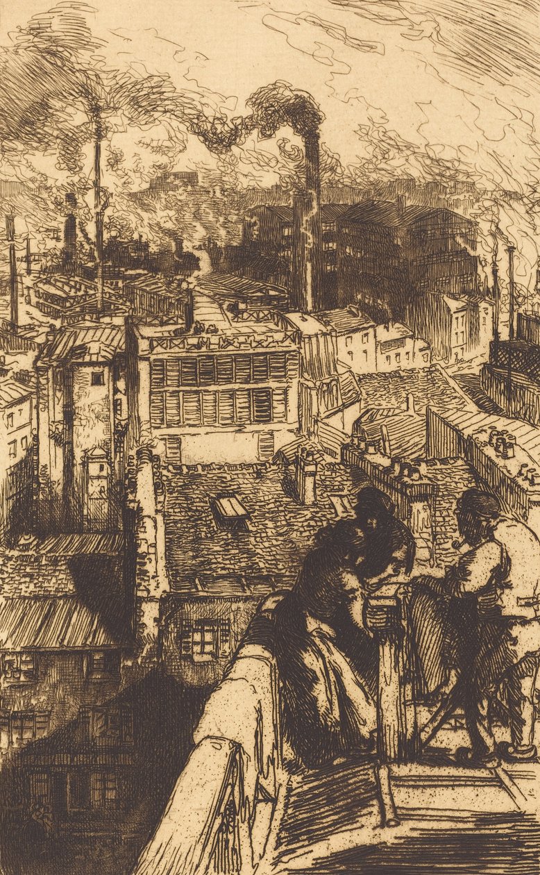 Gobelins Quarter A Gobelins Quarter, 1893. alkotó: Auguste Lepere
