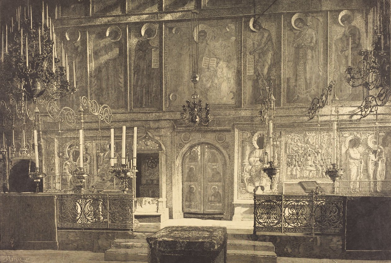 A Nagyboldogasszony székesegyház vérfertőzése, 1883. alkotó: Auguste Lepere