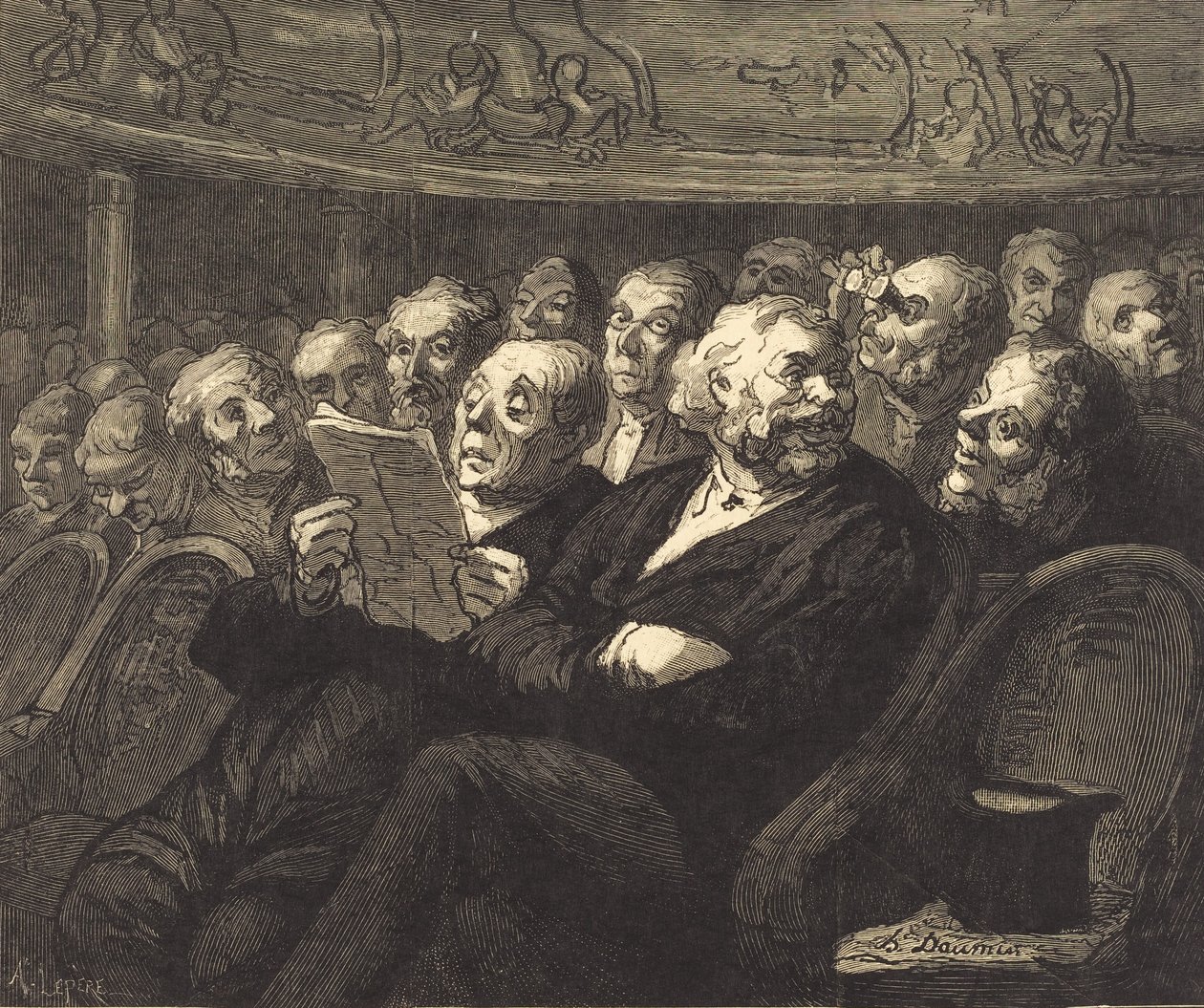 The Orchestra Seats, 1878. alkotó: Auguste Lepere