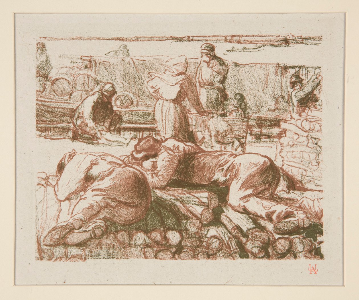 Ouvriers (munkások) alkotó: Auguste Lepere