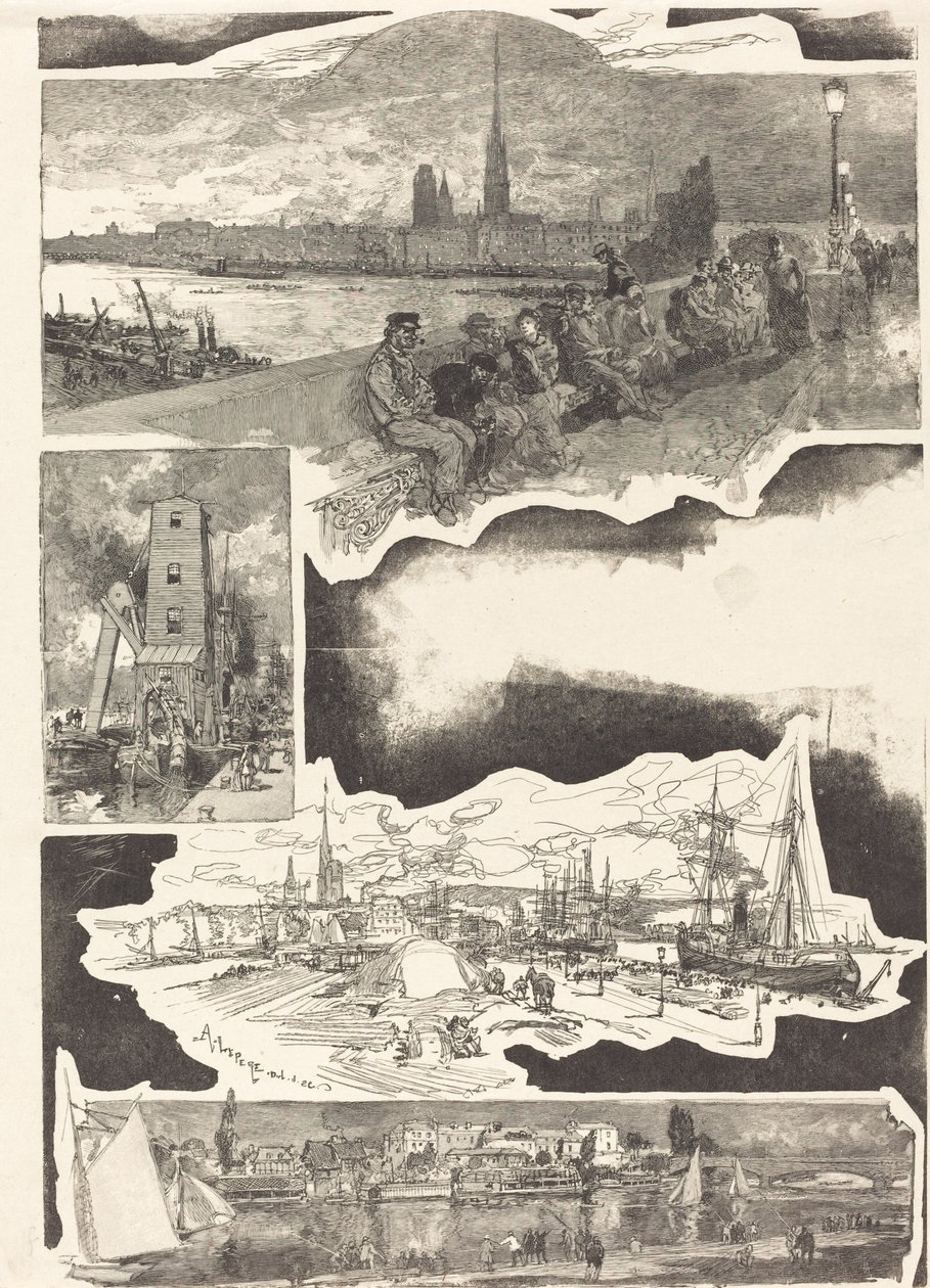 Rouen alkotó: Auguste Lepere