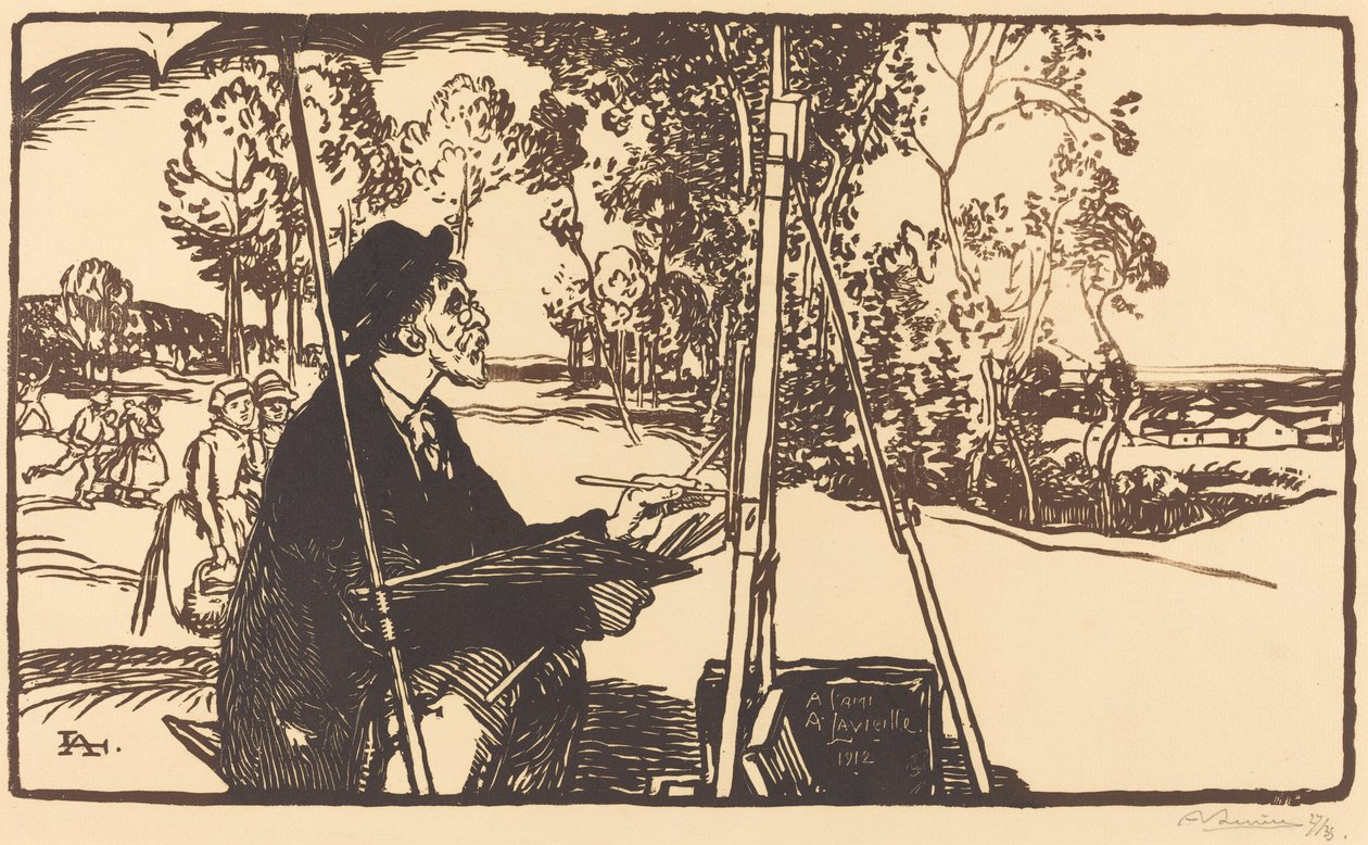 A tájképművész alkotó: Auguste Lepere