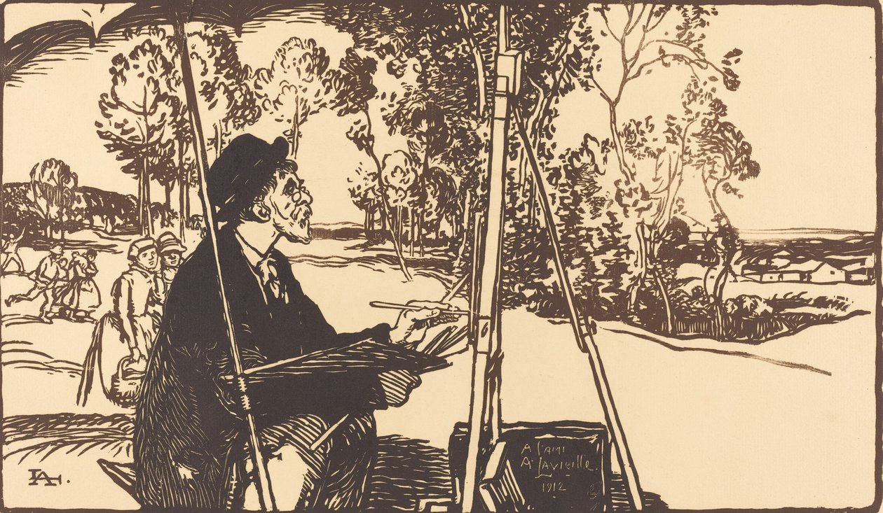 A tájképművész A tájképművész, 1912. alkotó: Auguste Lepere