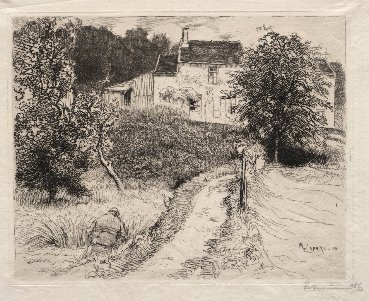 Egy Bellot, 1915. alkotó: Auguste Louis Lepère