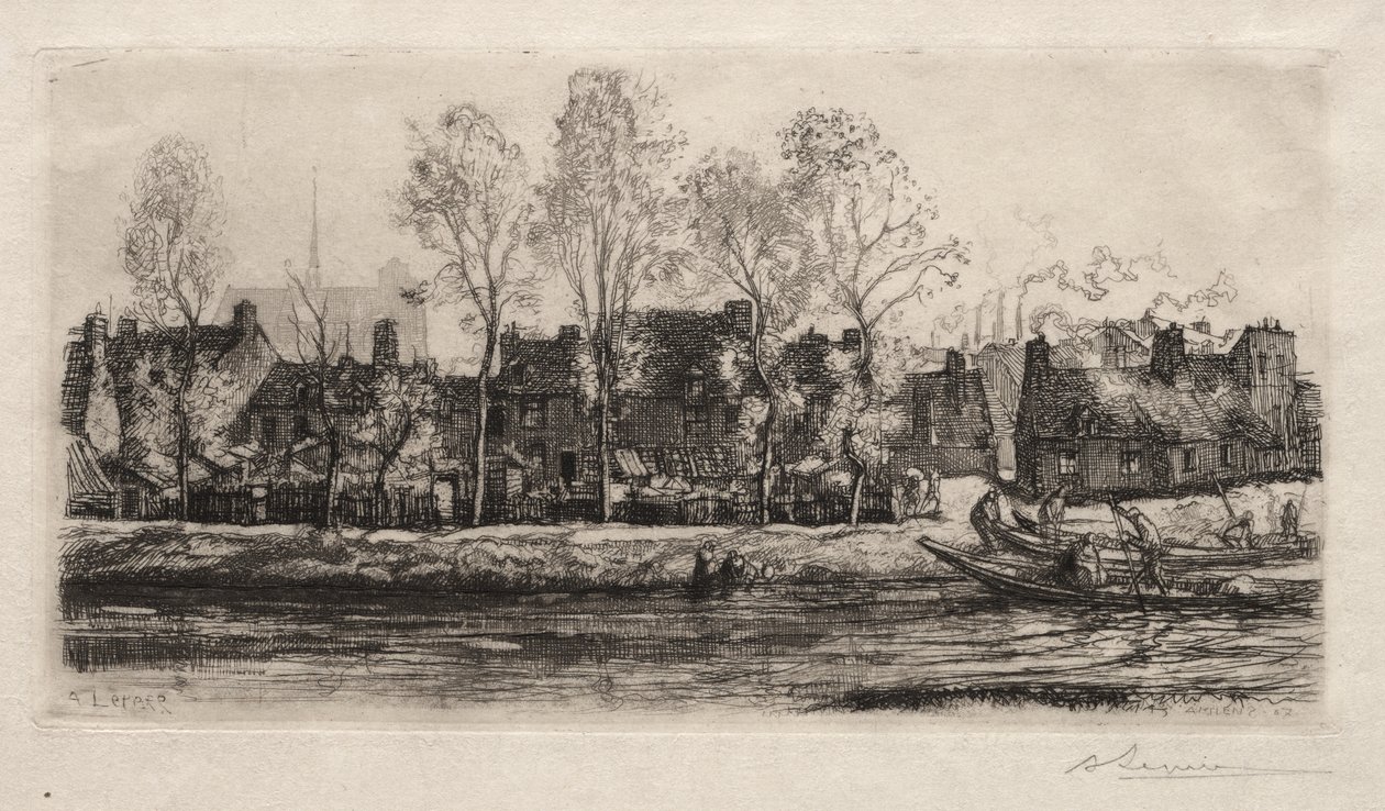 Amiens, a Somme partjai alkotó: Auguste Louis Lepère