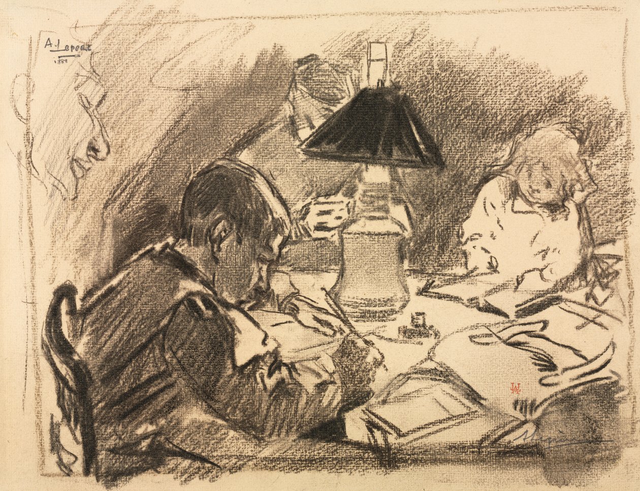 A Lámpa körül alkotó: Auguste Louis Lepère