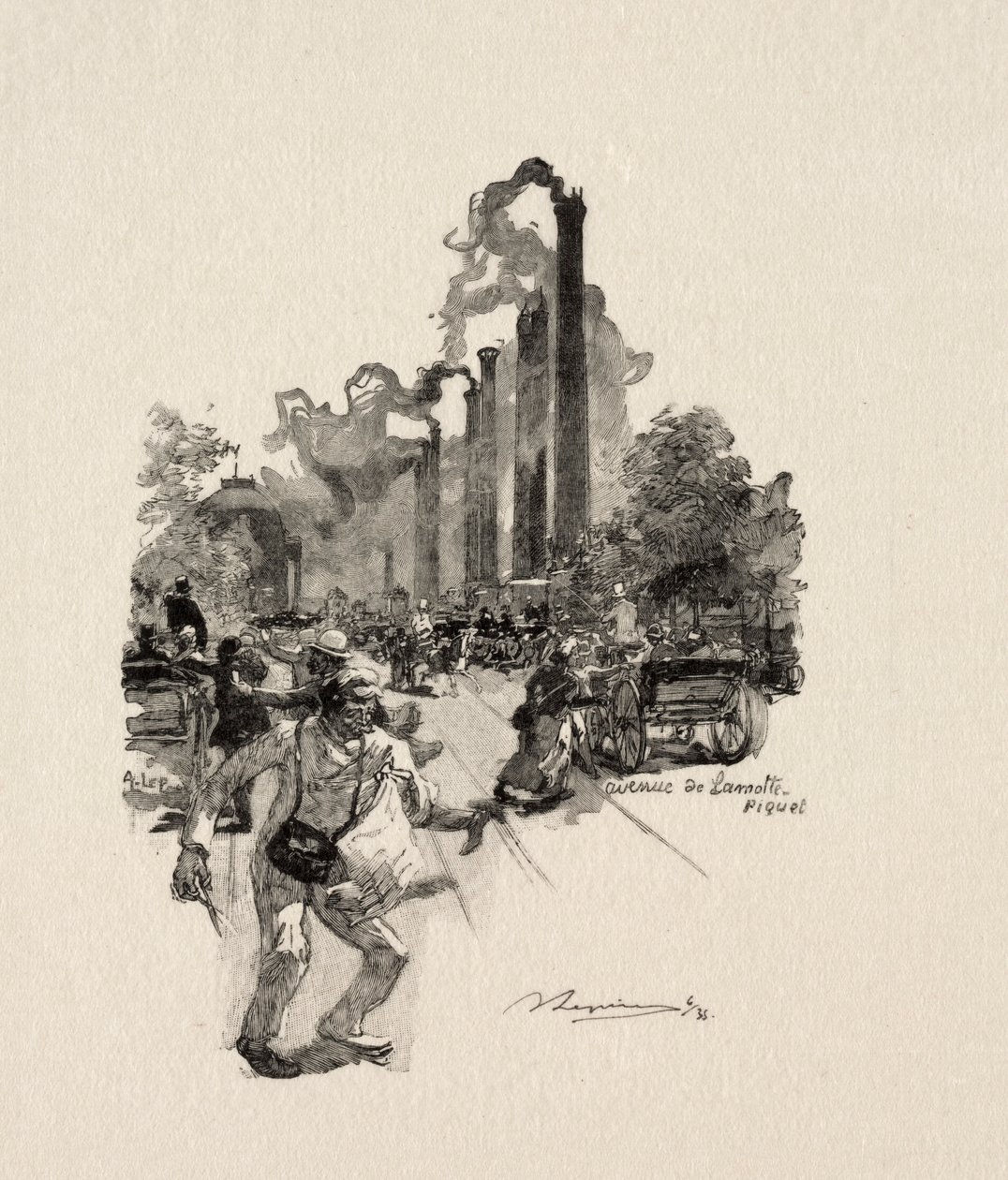 Avenue La Motte-Picquet. alkotó: Auguste Louis Lepère