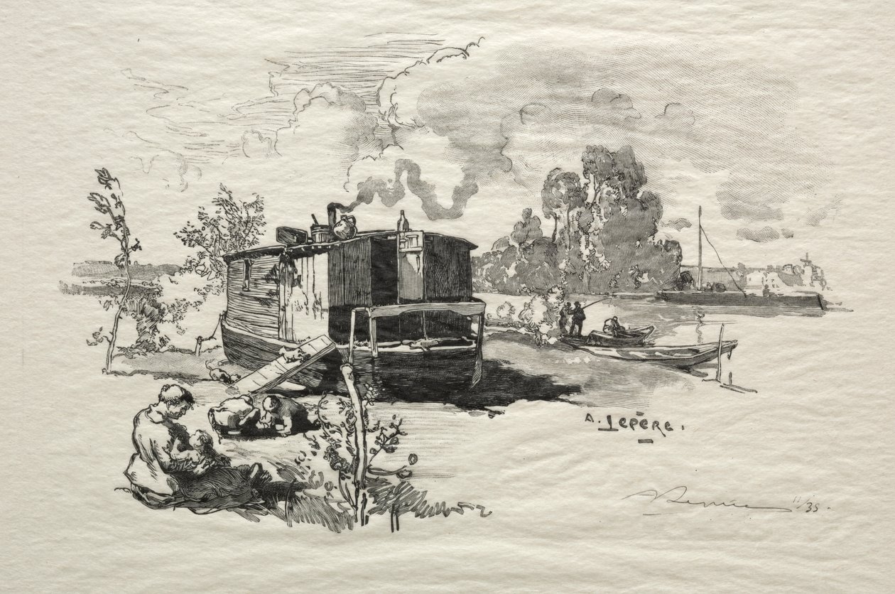 Lakóhajó alkotó: Auguste Louis Lepère