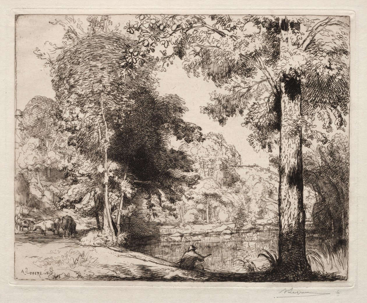 Az élet szélei, 1908. alkotó: Auguste Louis Lepère