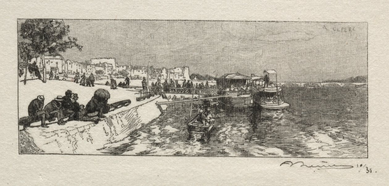 Bercy mólója alkotó: Auguste Louis Lepère