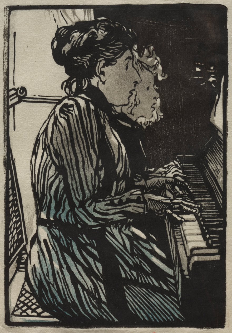 Tanulmány négy kézzel, 1890. alkotó: Auguste Louis Lepère