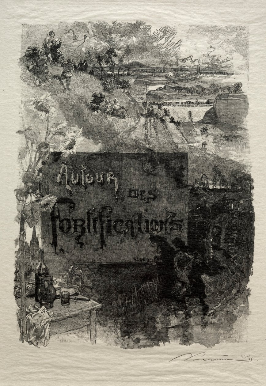 Előlap, 1886. alkotó: Auguste Louis Lepère