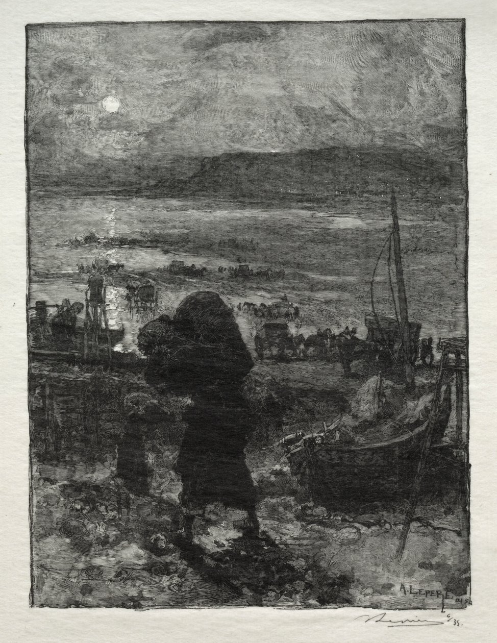 Homok betakarítás alkotó: Auguste Louis Lepère