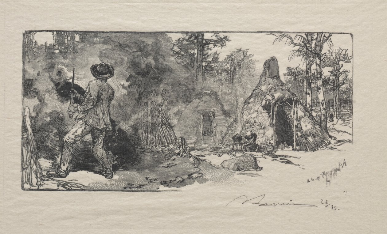 Charbonnierek, 1887. alkotó: Auguste Louis Lepère