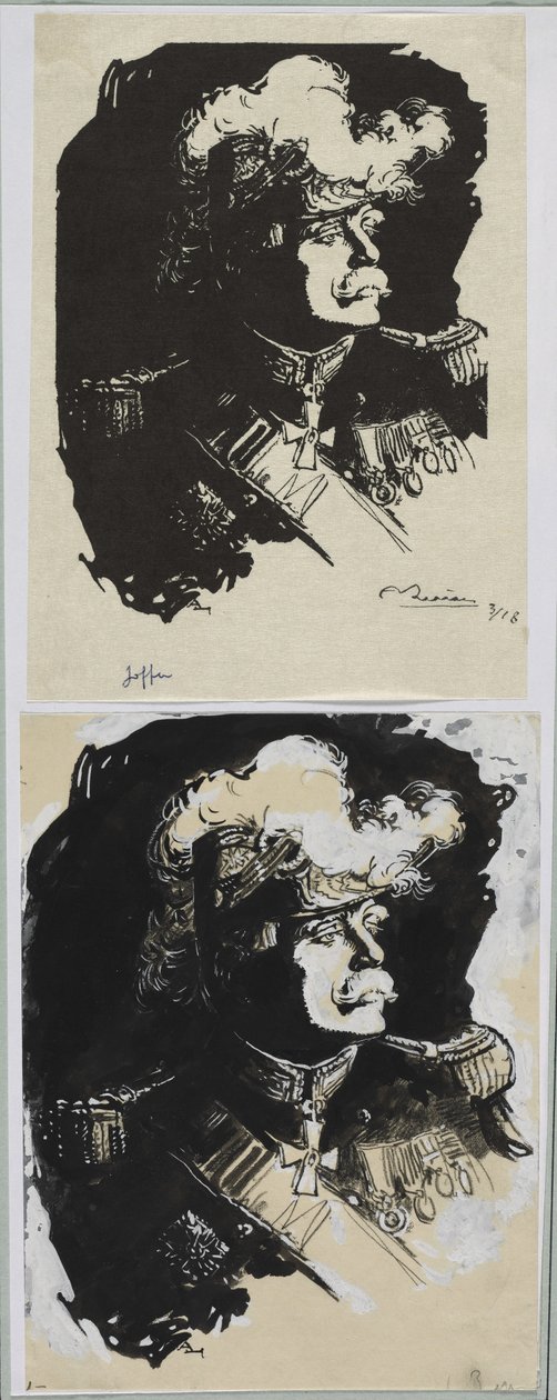 Joffre marsall, 1914. alkotó: Auguste Louis Lepère