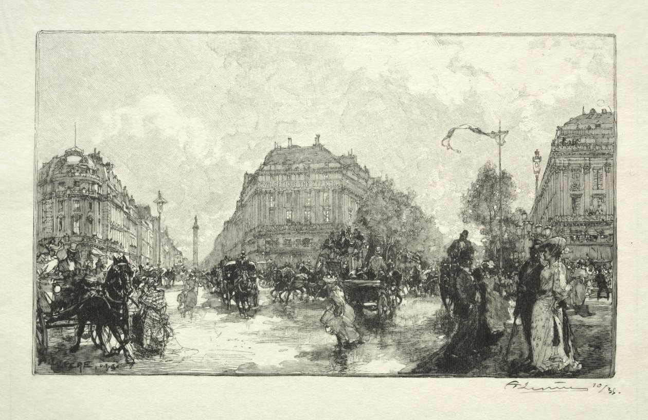 Operaház, 1890. alkotó: Auguste Louis Lepère