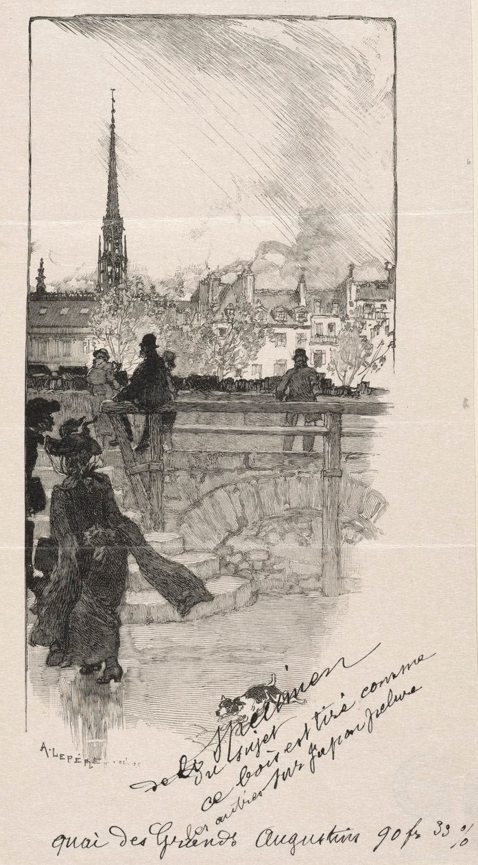 Quai des Grands Augustins alkotó: Auguste Louis Lepère