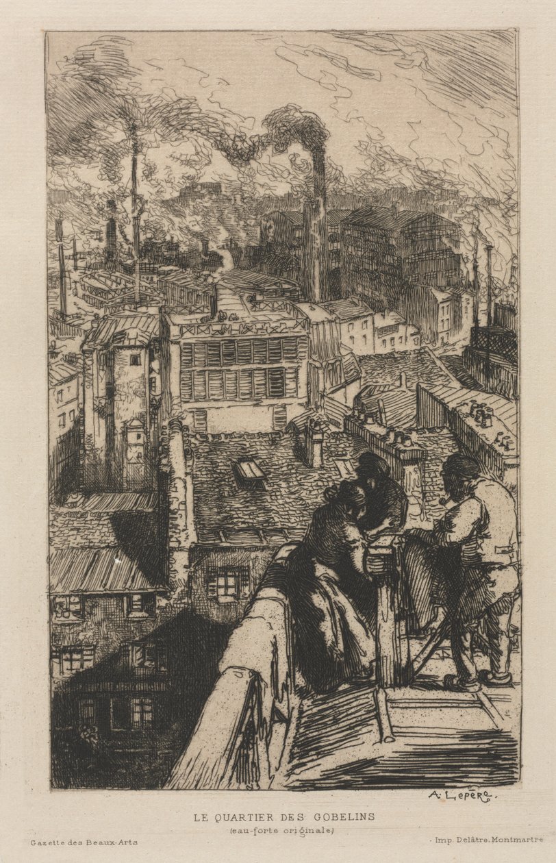 A Gobelin negyed alkotó: Auguste Louis Lepère