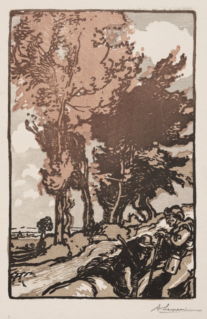 A nyughely, 1904. alkotó: Auguste Louis Lepère