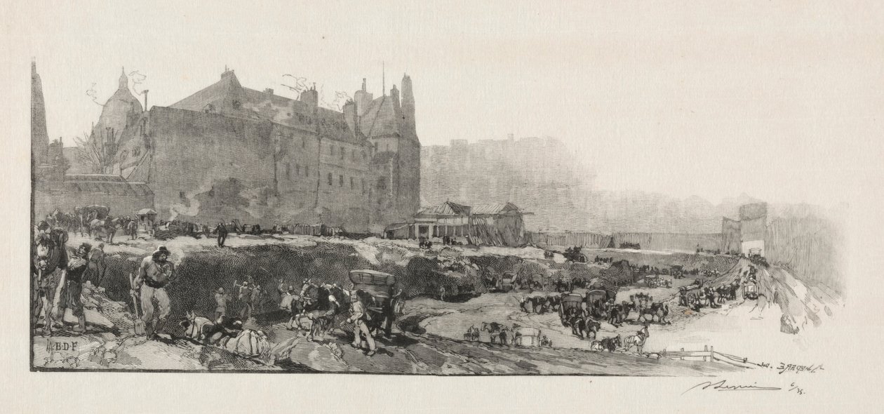 A régi Sorbonne. alkotó: Auguste Louis Lepère