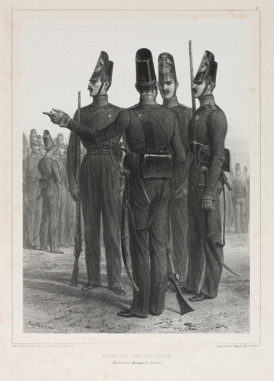 Arnoutes parti őrség alkotó: Auguste Raffet