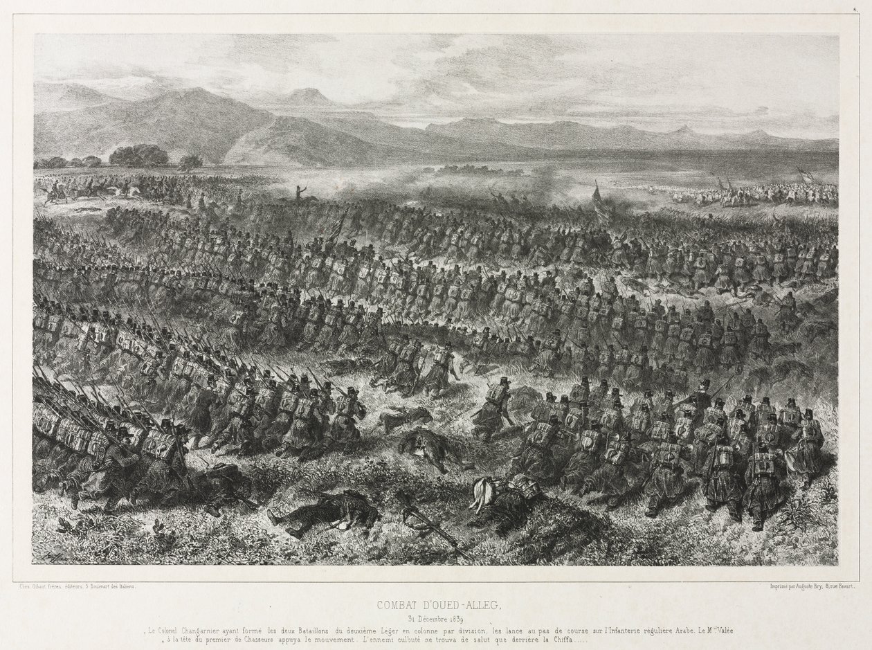 Oued-allegi csata, 1839. december 31 alkotó: Auguste Raffet