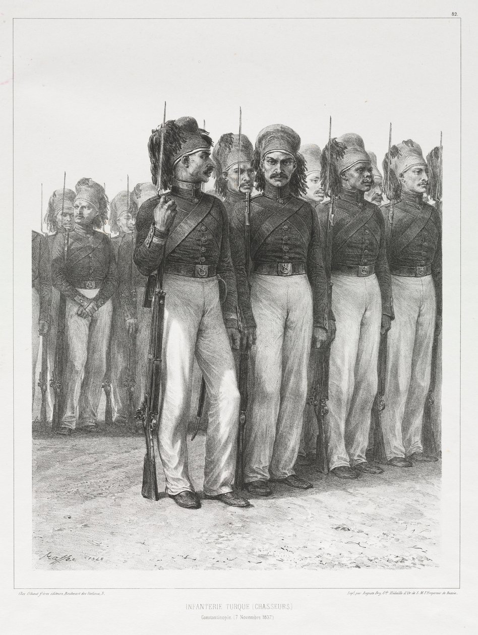 Török Gyalogság, Chasseurs, 1837. alkotó: Auguste Raffet