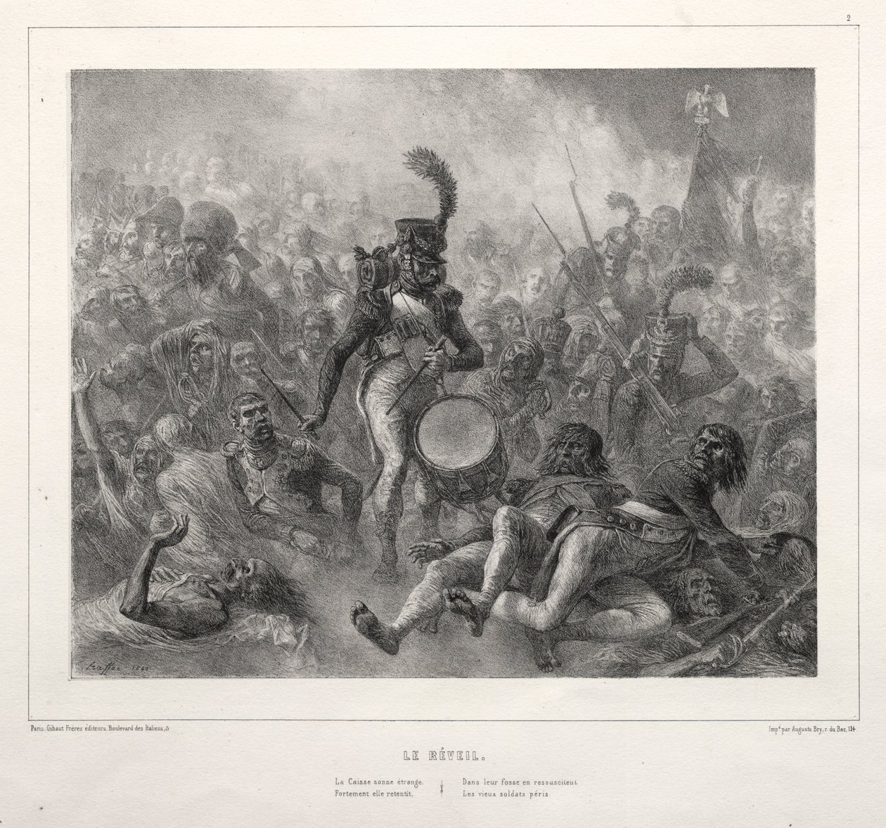 Az 1832-es album: Reveil, 1832. alkotó: Auguste Raffet