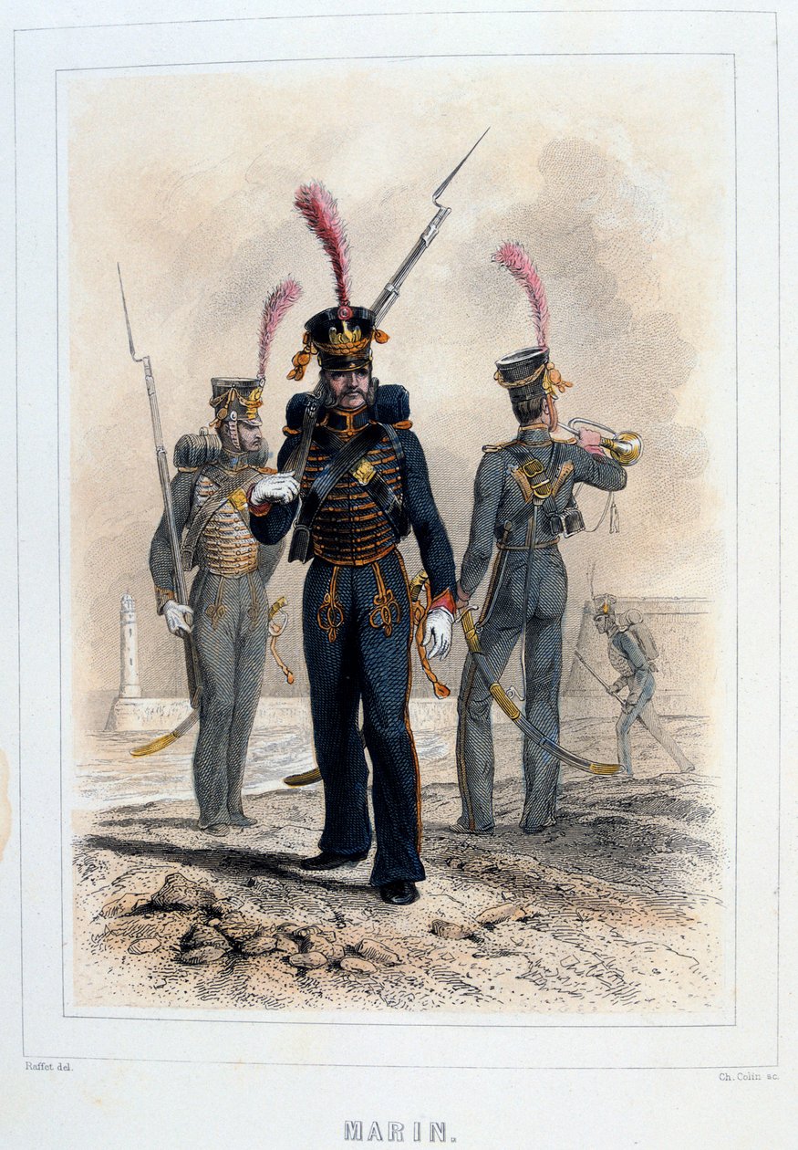 Tengerészgyalogos, 1859. alkotó: Auguste Raffet