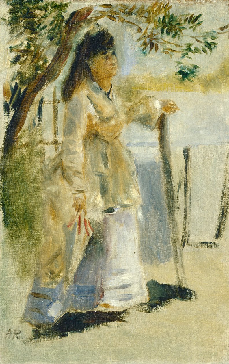 Nő a kerítés mellett alkotó: Auguste Renoir
