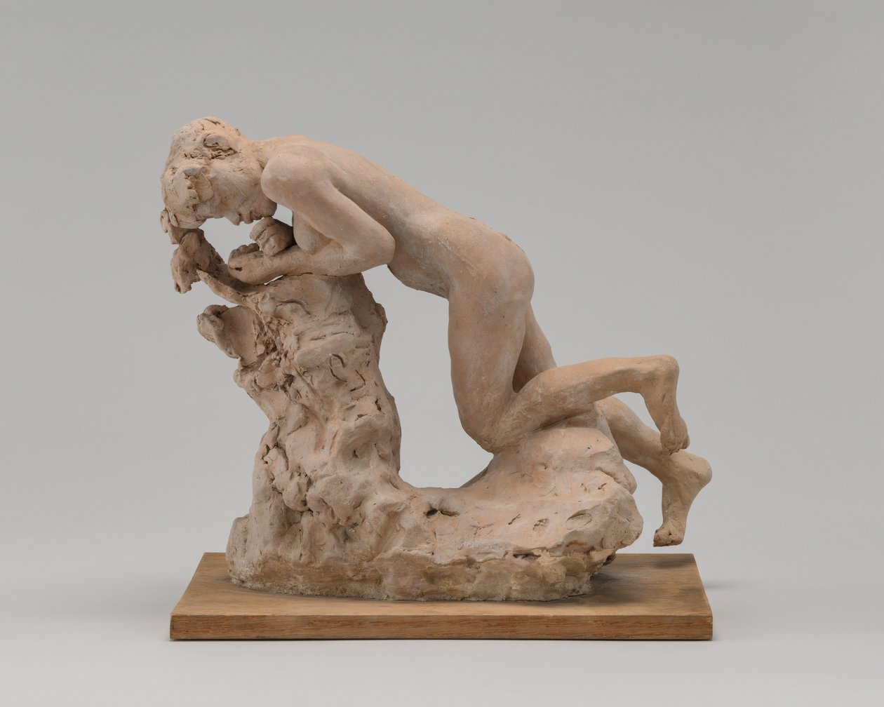 Éva eszi az almát, c. 1885. alkotó: Auguste Rodin
