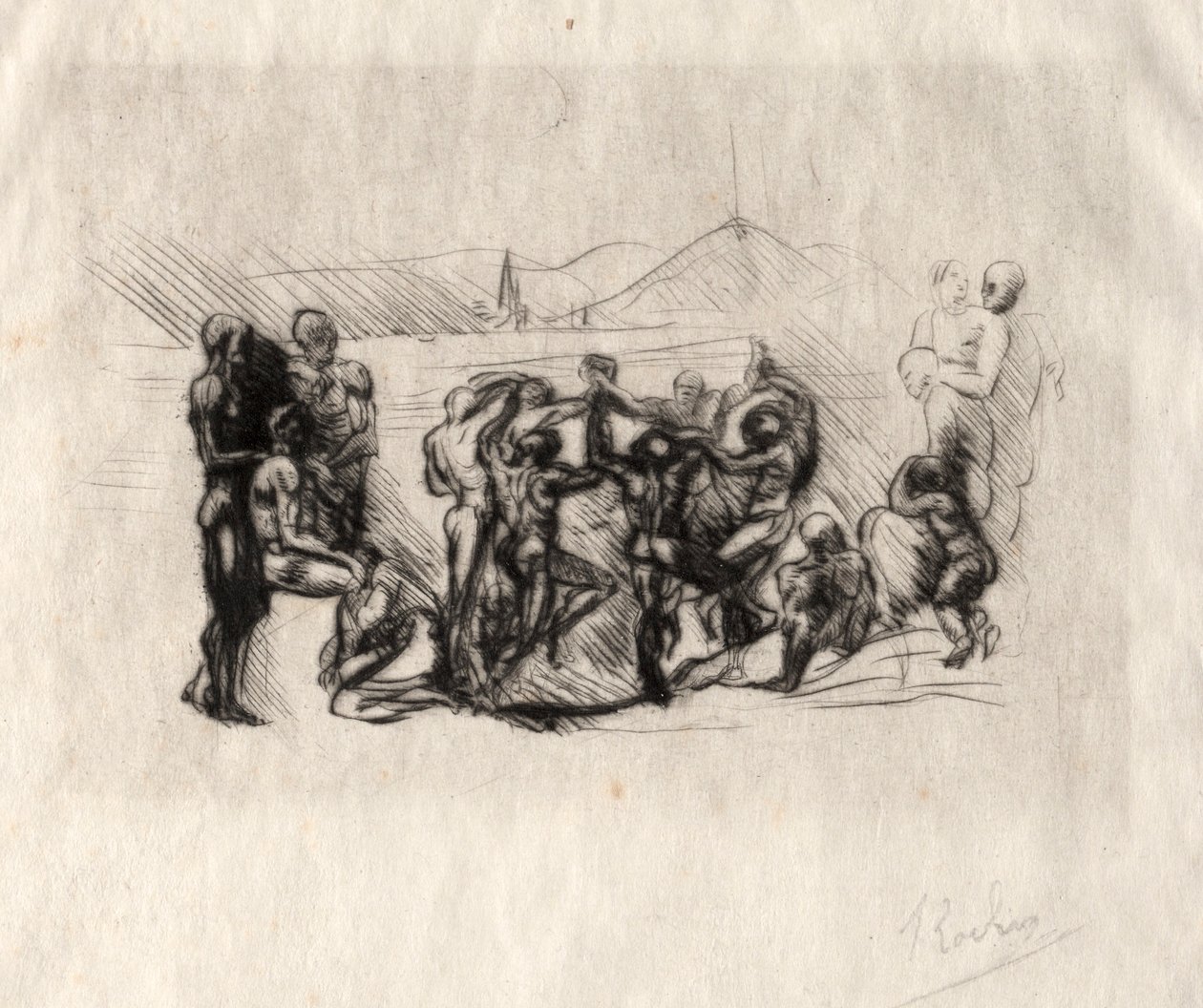 La Ronde, 1883. alkotó: Auguste Rodin