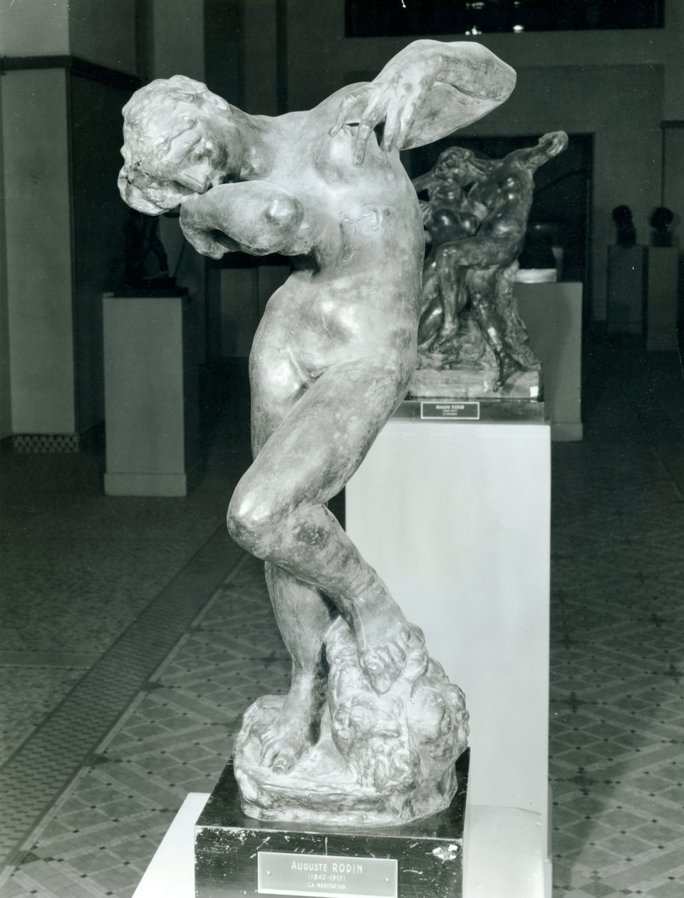 Meditáció (bronz) alkotó: Auguste Rodin