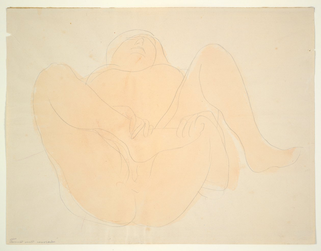 Fekvő női akt alkotó: Auguste Rodin