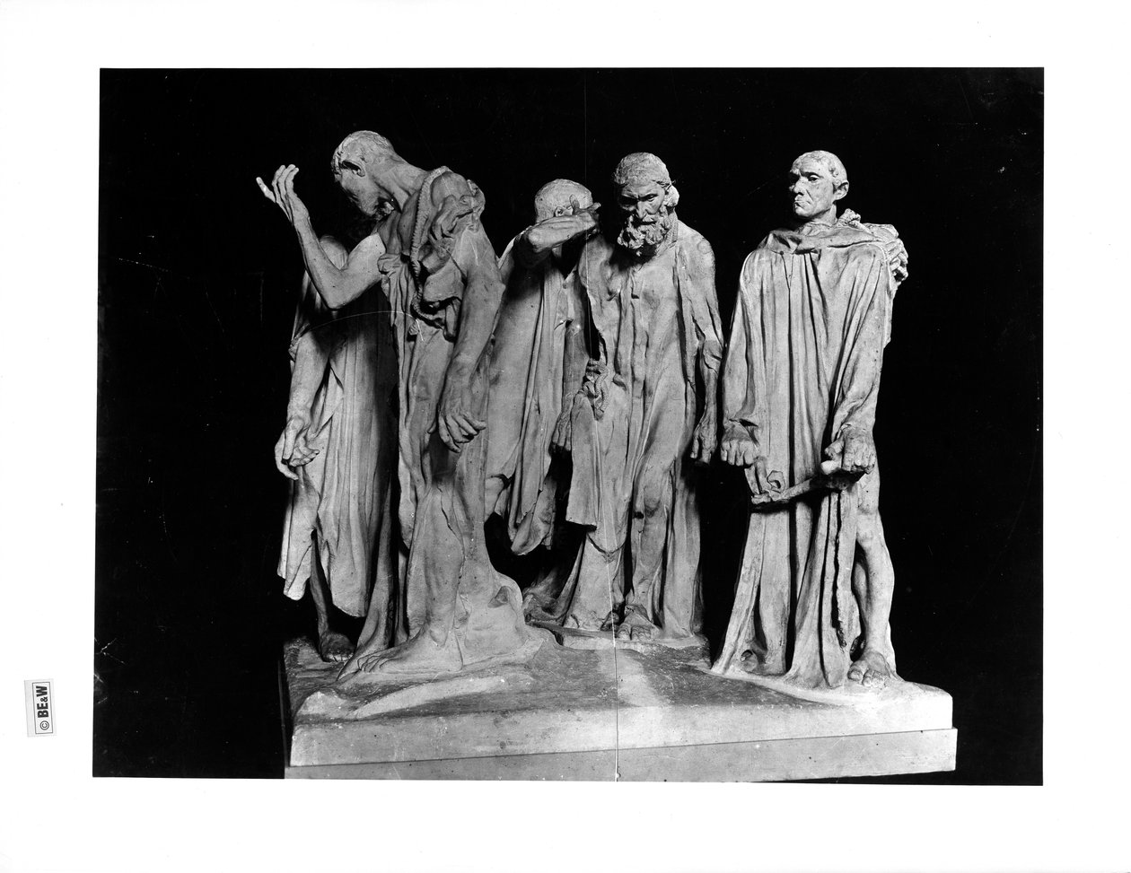 A calais-i polgárok, 1889 (gipsz) alkotó: Auguste Rodin