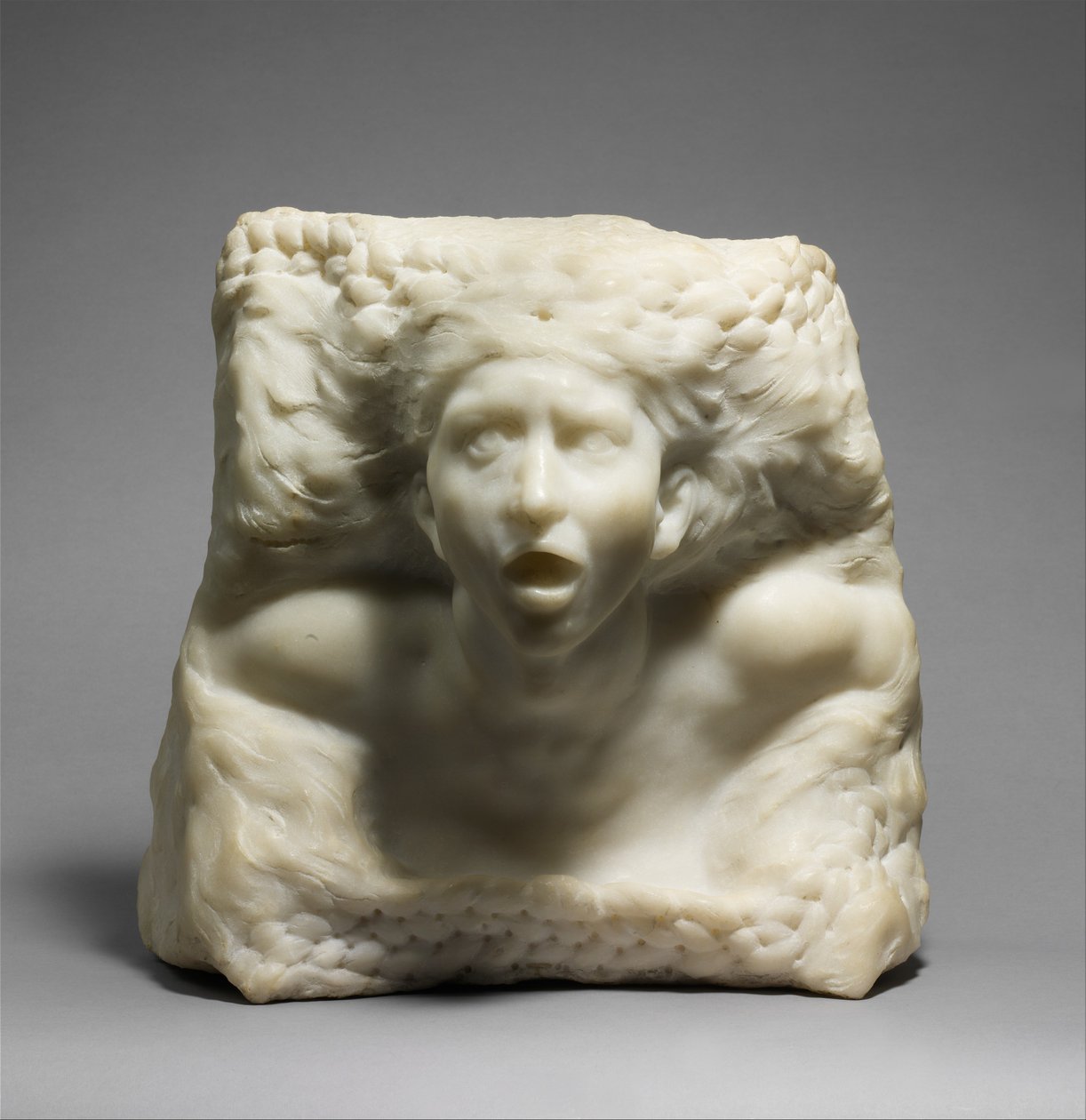 A vihar, 1908 körül (márvány) alkotó: Auguste Rodin