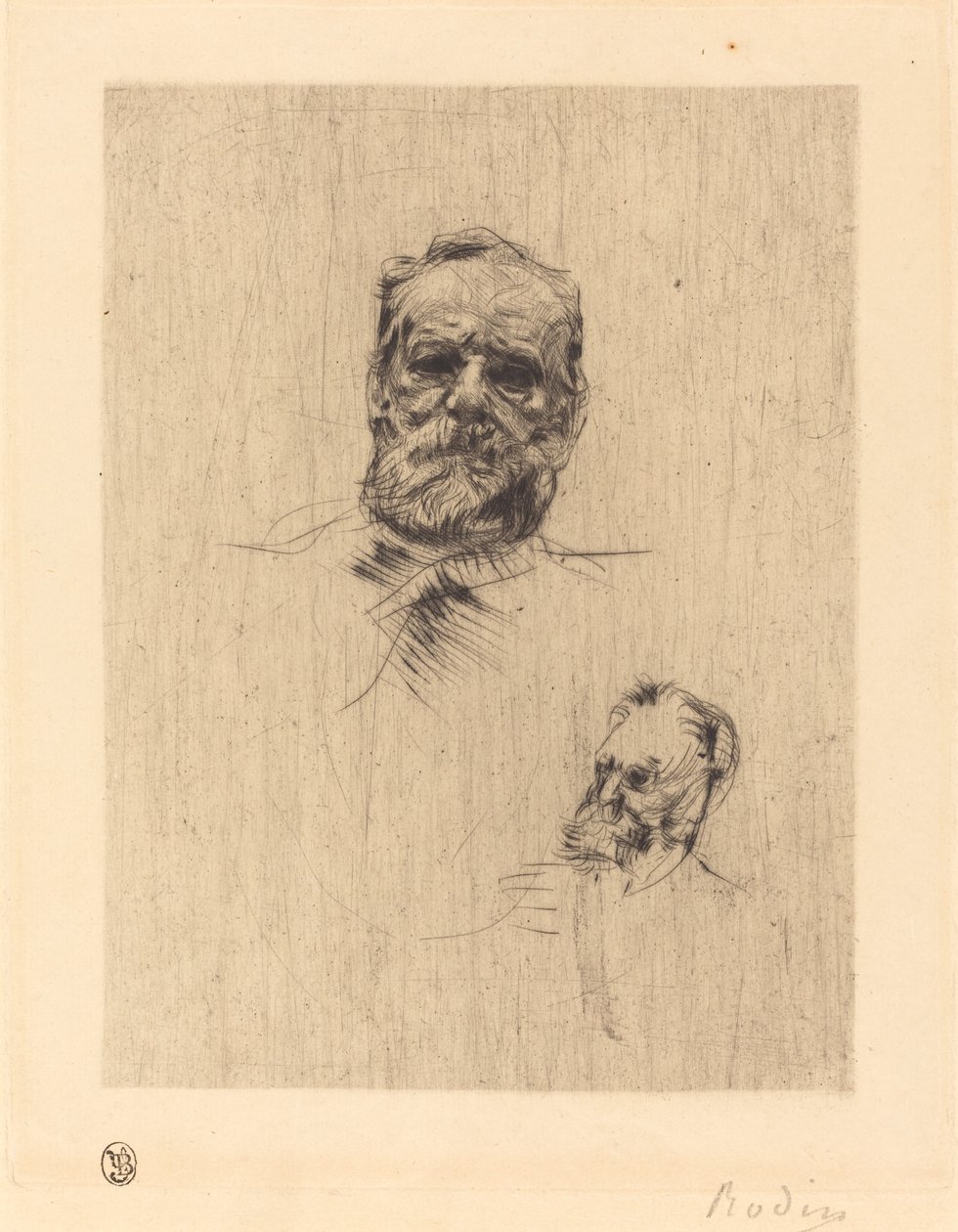 Victor Hugo, DeFace, 1886. alkotó: Auguste Rodin