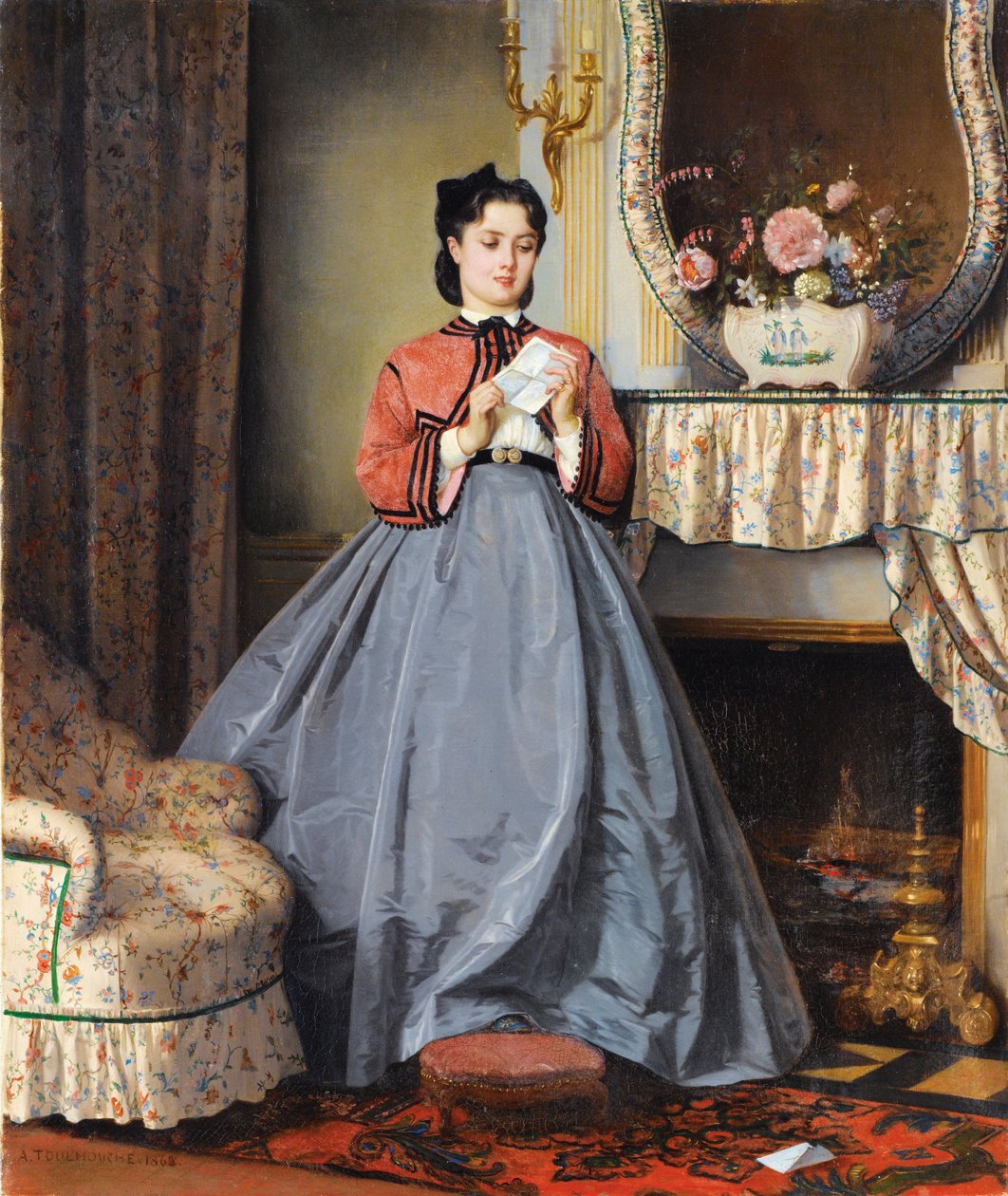 A szerelmes levél alkotó: Auguste Toulmouche