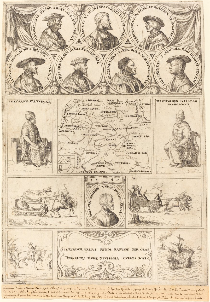 Zsigmond von Herberstein alkotó: Augustin Hirschvogel