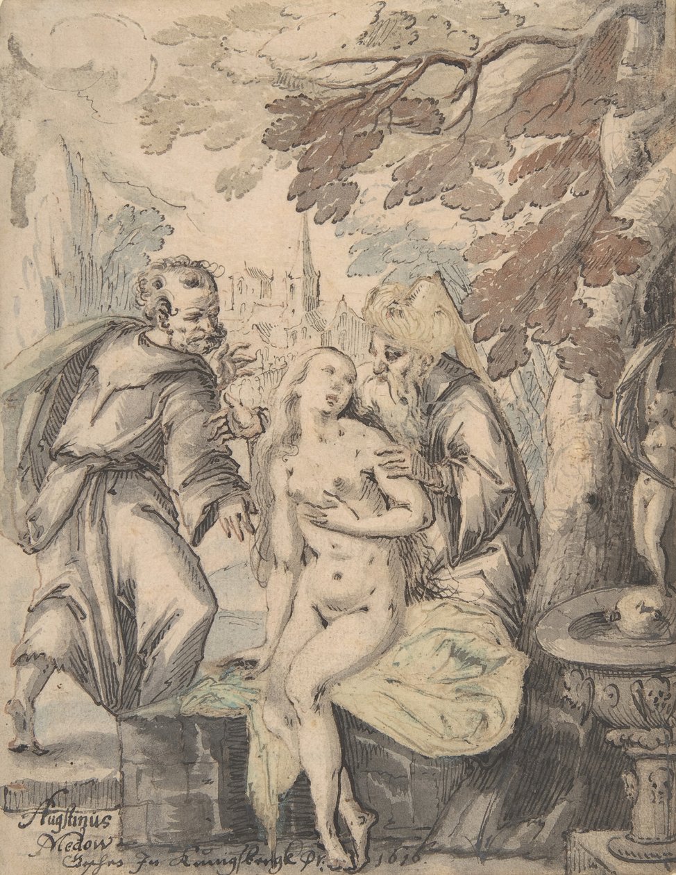 Susanna és a vének, 1622-60. alkotó: Augustin Medow