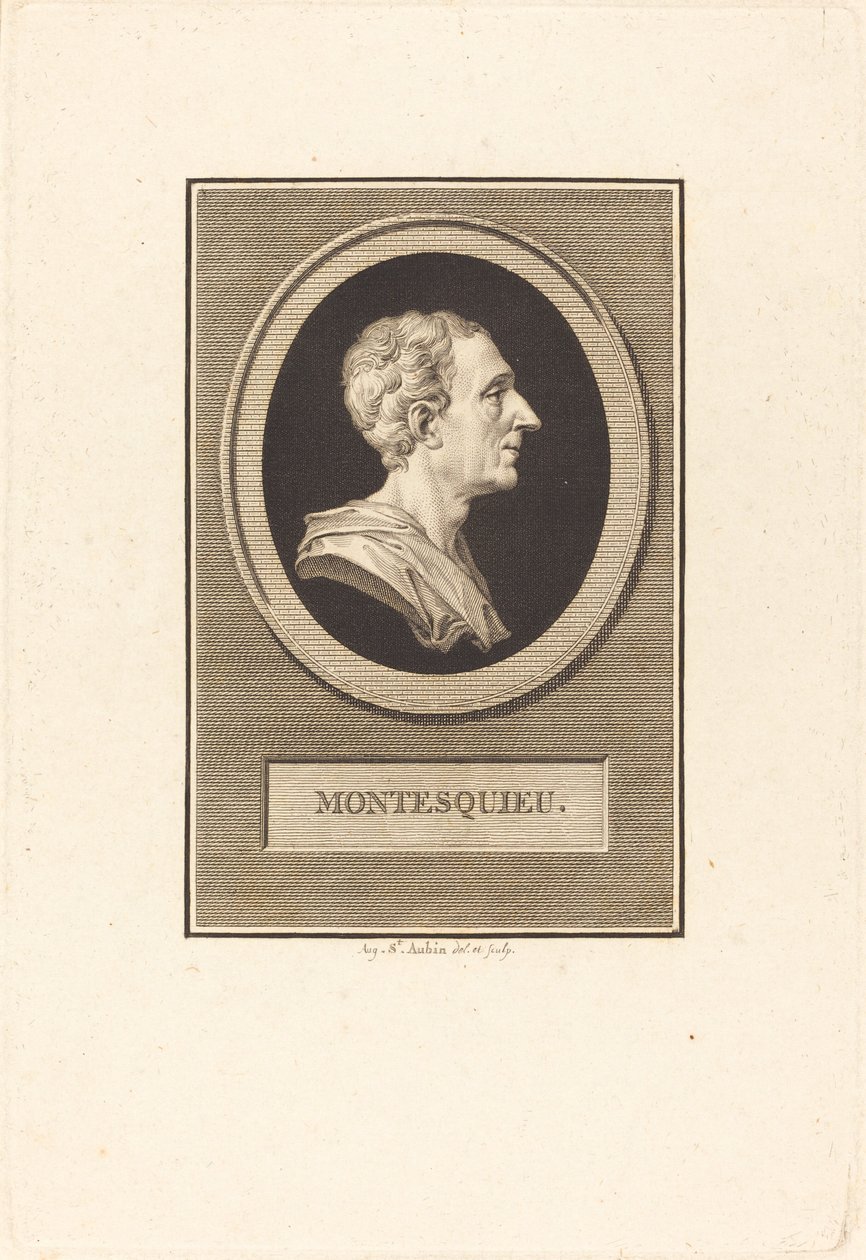 Charles Louis de Secondat Montesquieu alkotó: Augustin de Saint Aubin