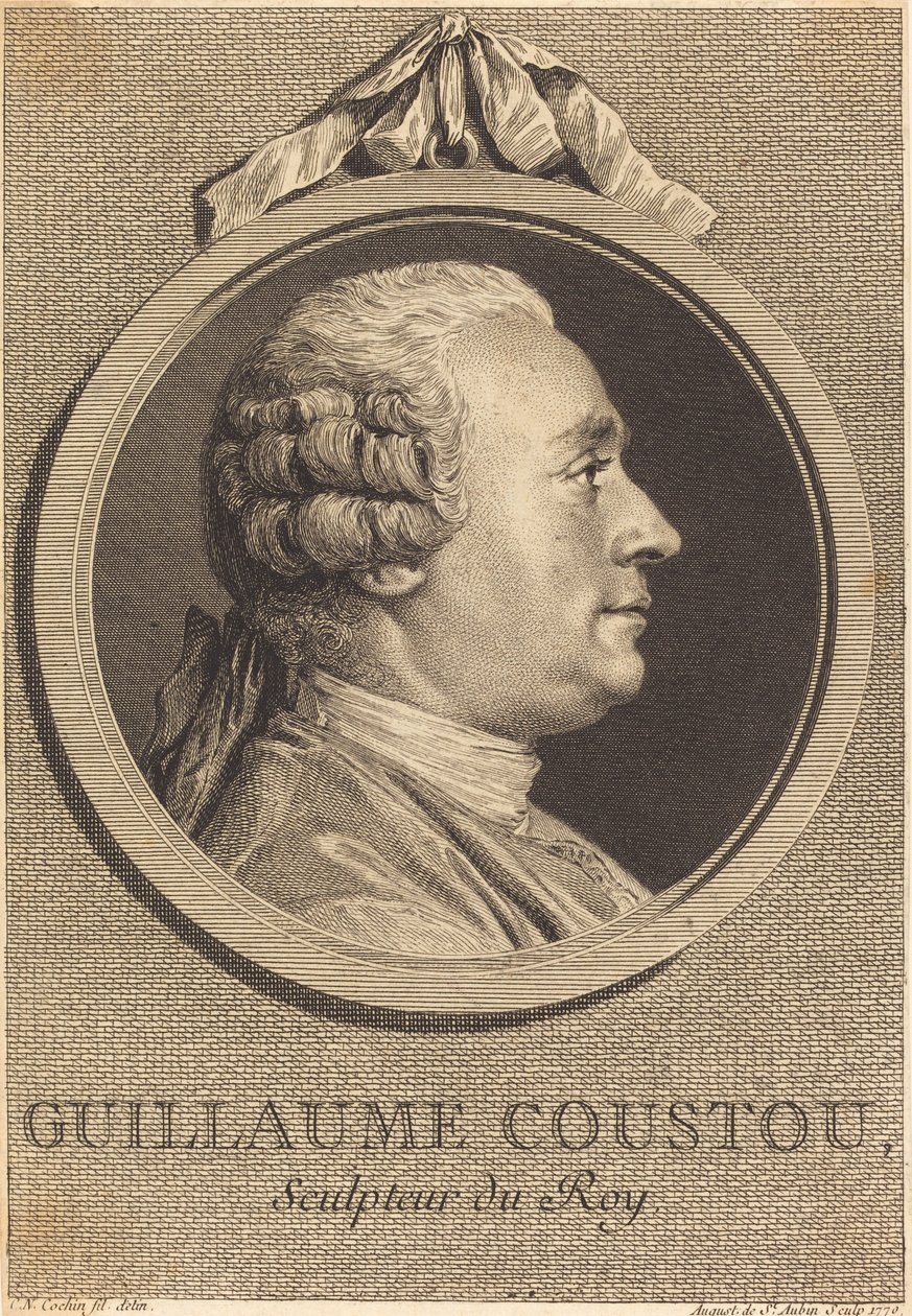 Guillaume Coustou alkotó: Augustin de Saint Aubin after Charles Nicolas Cochin II